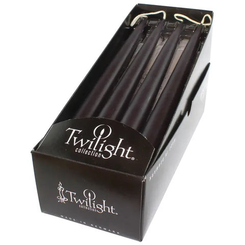 10" Black Taper Candles