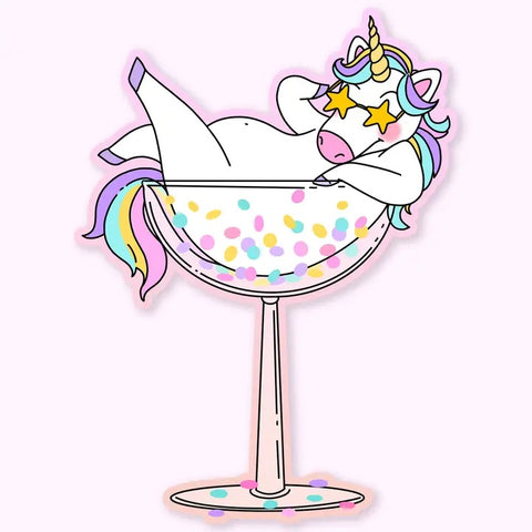 Unicorn Cocktail Sticker