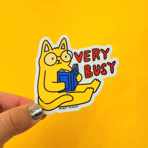 Very Busy (Reading) Vinyl Sticker