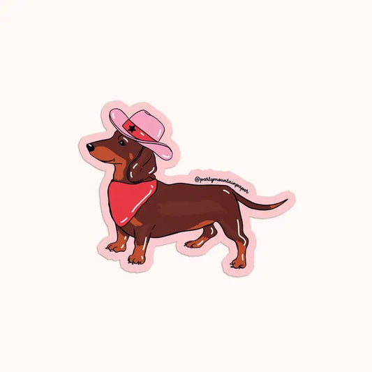 Party Mountain Paper Co. - Weenie Dog Sticker