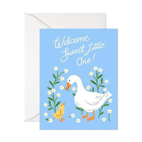 Welcome Sweet Little One Greeting Card - Greeting Card - Linden Paper Co.