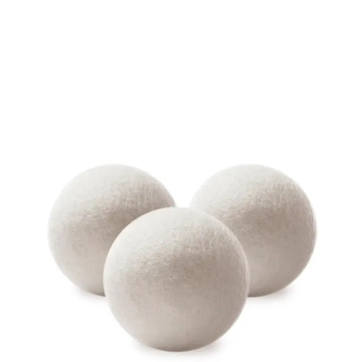 100% Wool Dryer Balls in white