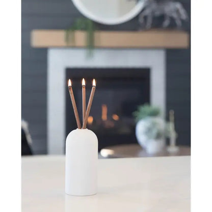 Everlasting Candle - Wylie White Candle Holder