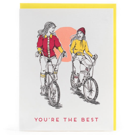 Porchlight Letterpress - You're The Best Greeting Card