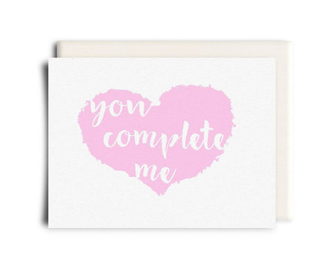 you complete me card