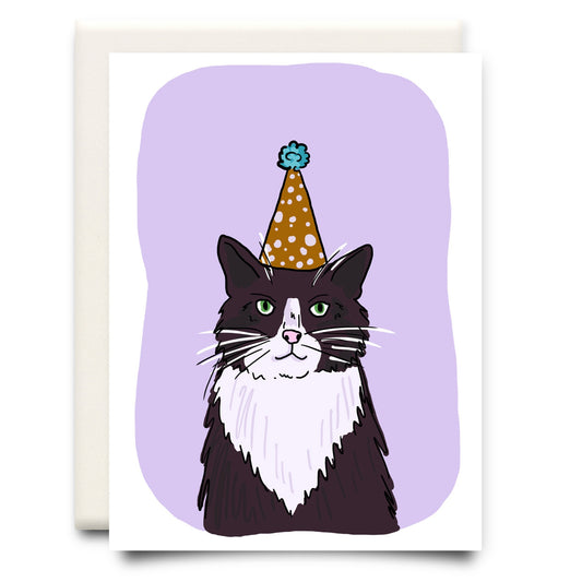 Inkwell Cards - Cat in a Hat Birthday Card