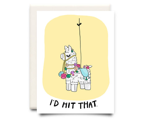 Piñata greeting card for birthday