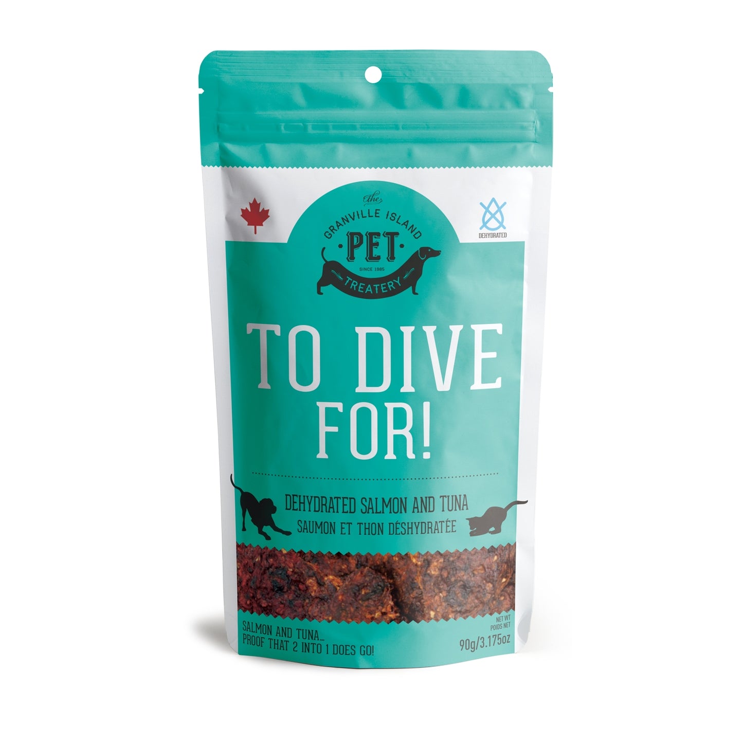 The Granville Island Pet Treatery - To Dive For! (Salmon and Tuna dehydrated dog / cat treat)