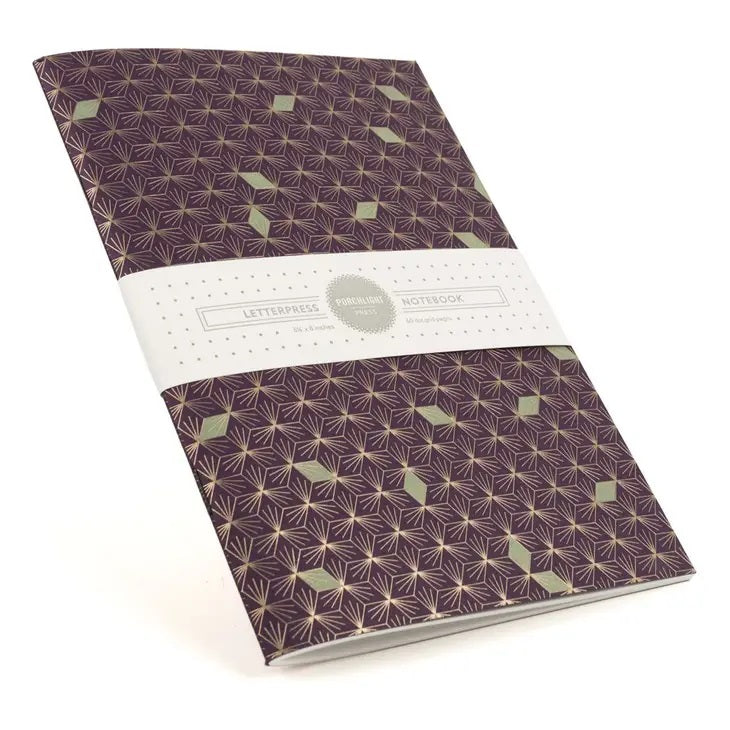 Porchlight Letterpress - Large Notebook (Diamond Foil)