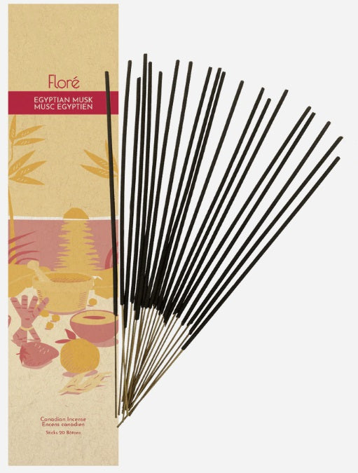 egyption musk incense by flore canadian incense 20 pack