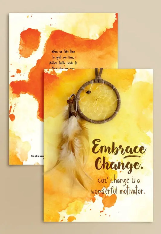Monague Native Crafts - Embrace Change Dream Catcher Card