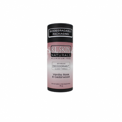 KL Skin Naturals - Vanilla Rose & Cedarwood Deodorant eco tube