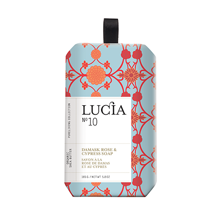 Lucia - No.10 Damask Rose & Cypress Bar Soap