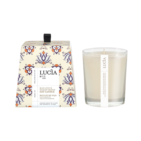 Lucia - No.11 Blue Lotus & Sicilian Orange Candle