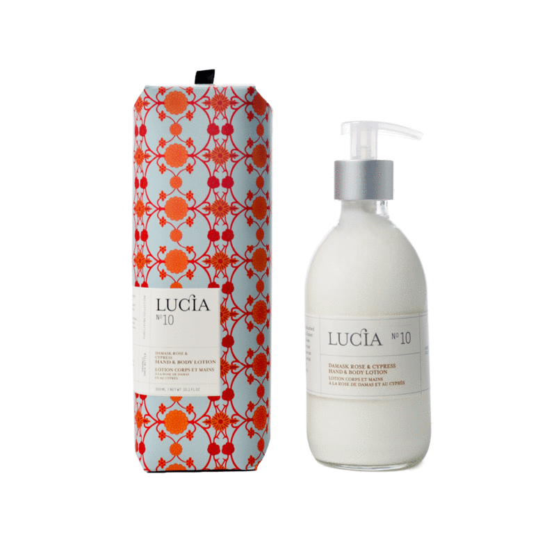 Lucia - No.10 Damask Rose & Cypress Hand & Body Lotion