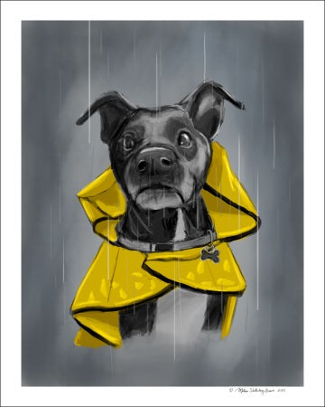 True North Creations - Rainy Day Dog Print
