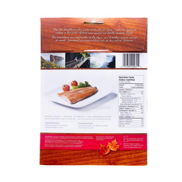 smoked pink salmon nutritional information