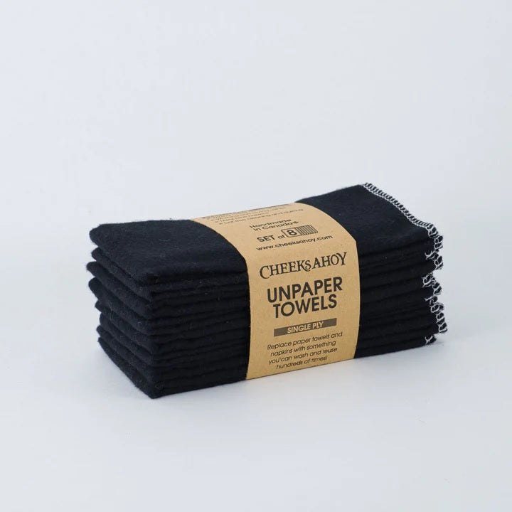 Cheeks Ahoy - Unpaper Towels (Black)