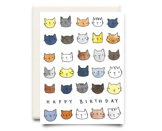 Inkwell Cards - Cat Card Birthday
