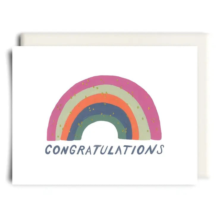 Inkwell Cards - Congratulations Rainbow