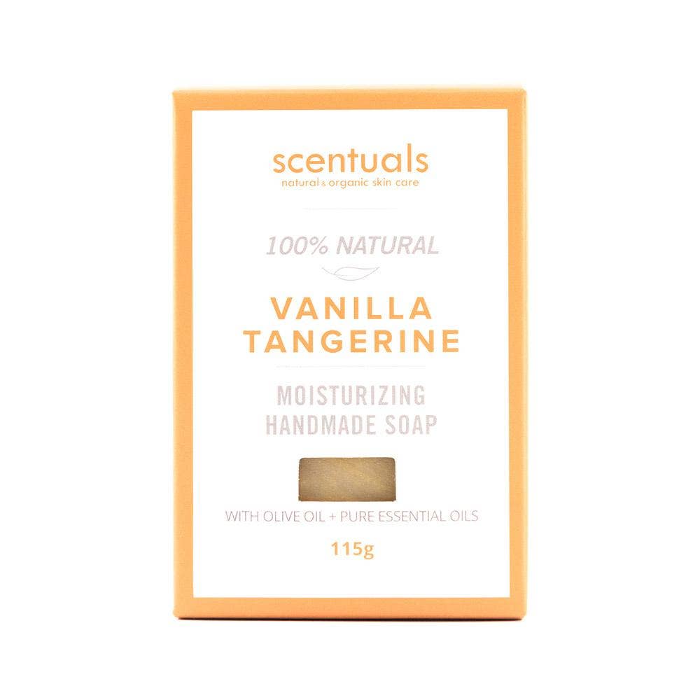 vanilla tangerine white soap box with orange trim