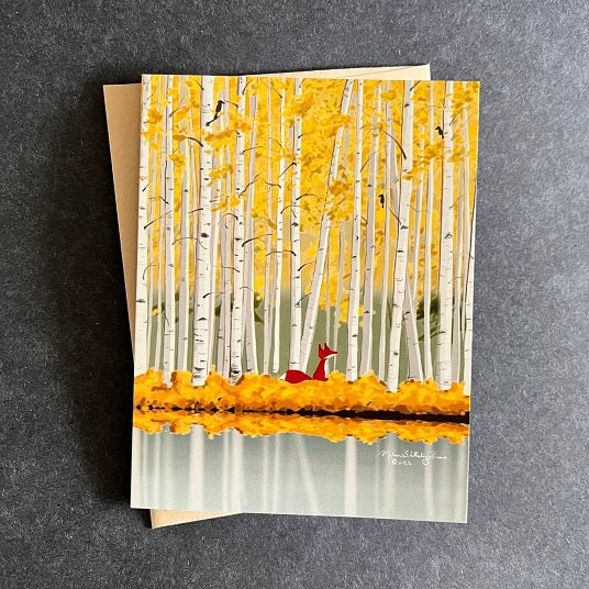 True North Creations - Birch Forest Card