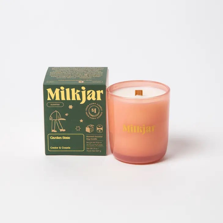 Milk Jar - Garden State Candle