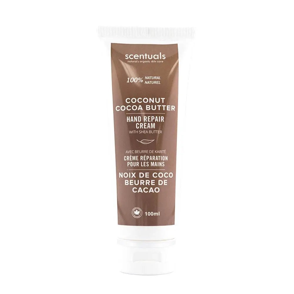 hand cream in tube with brown label