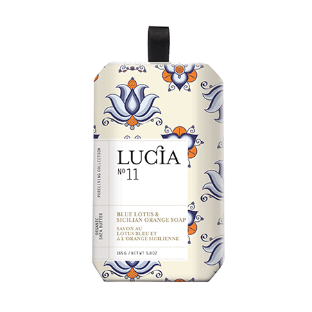Lucia No.11 Blue Lotus & Sicilian Orange Bar Soap - Soap - Pure Living
