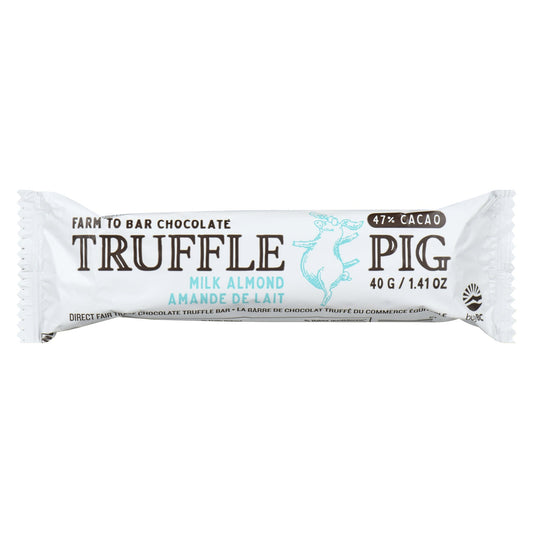 Truffle Pig - Milk Almond Chocolate Bar