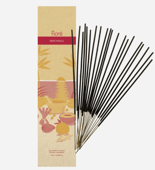 20 pack of patchouli incense by flore canadian