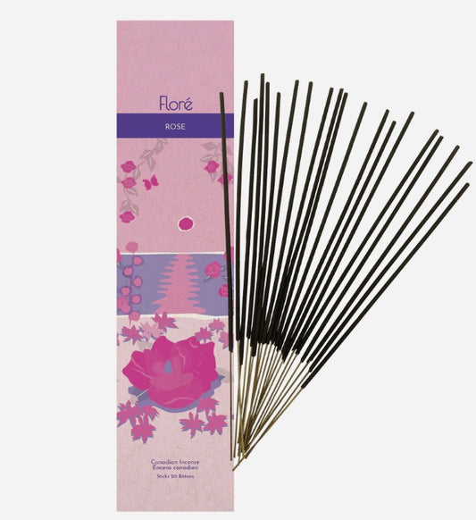 flore rose incense pack of 20